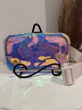 Kendra Scott Iridescent Belt Bag or Fanny Pack Cream Strap